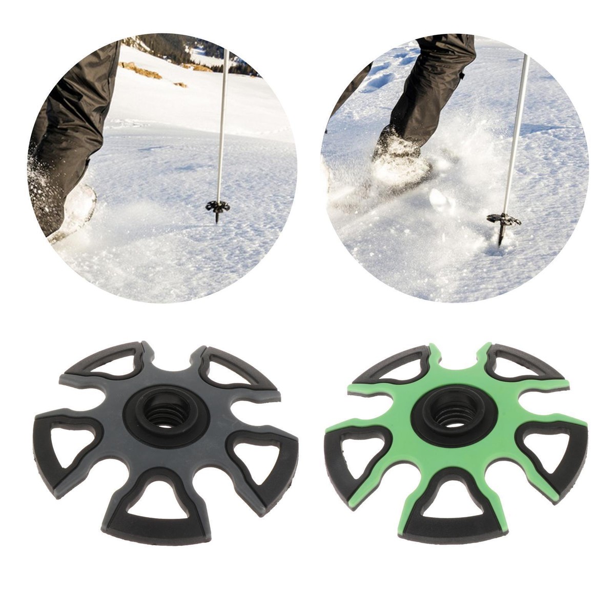 Trekking Pole Snow Basket Accessories Hiking Poles Tip Protector