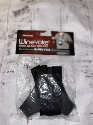 WINE YOKE Wine Glass Holder Ultimate HANDS FREE Wine Experience - Fun Gift