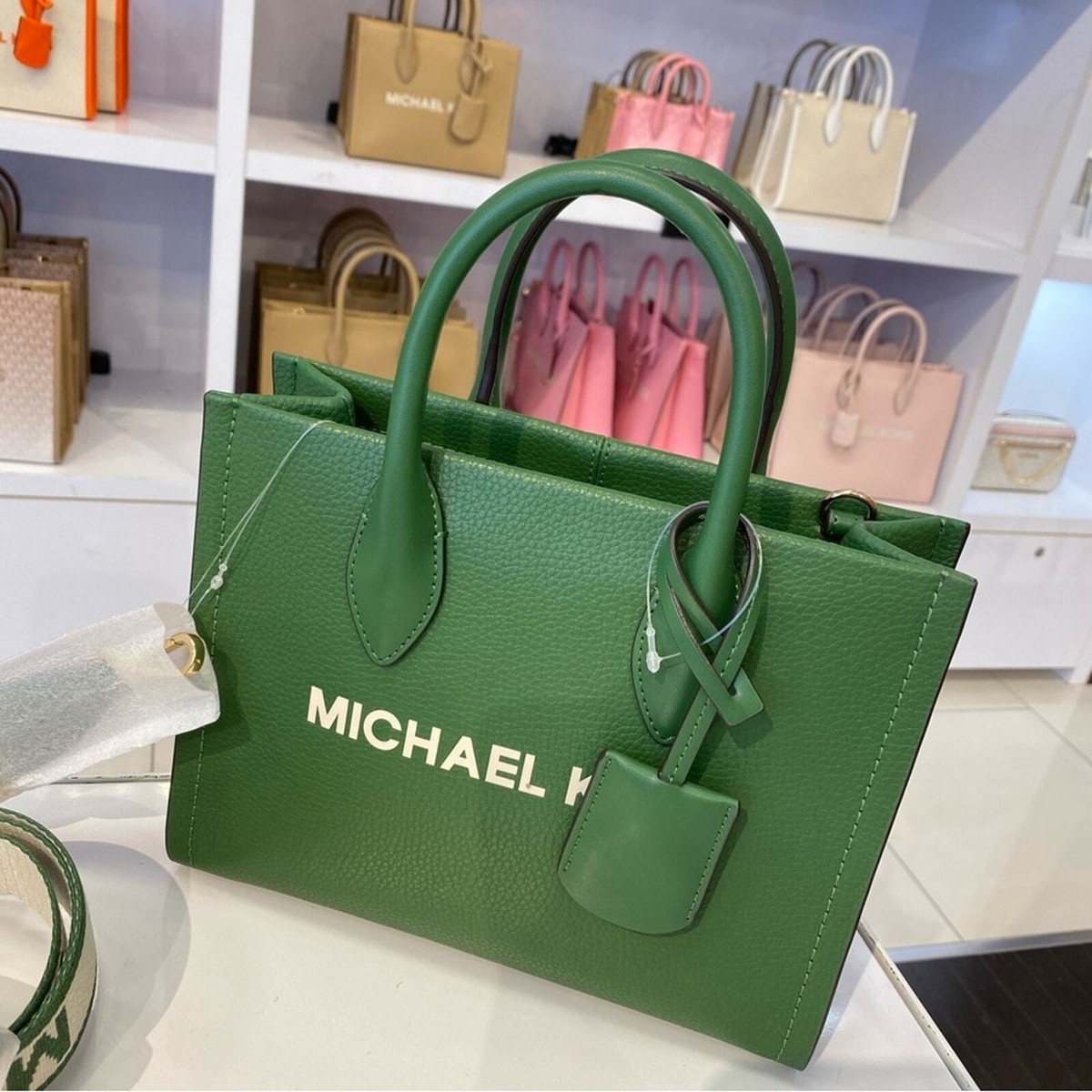 MICHAELKORSMIRELLA XS SHOPPER XBODY新品未使用 Michael Kors MIRELLA SMALL SHOPPER XBODY IN GREEN | eBay