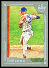 2022 Diamond Kings Gray Frame Masterpiece #128 Jacob deGrom New York Mets/SP