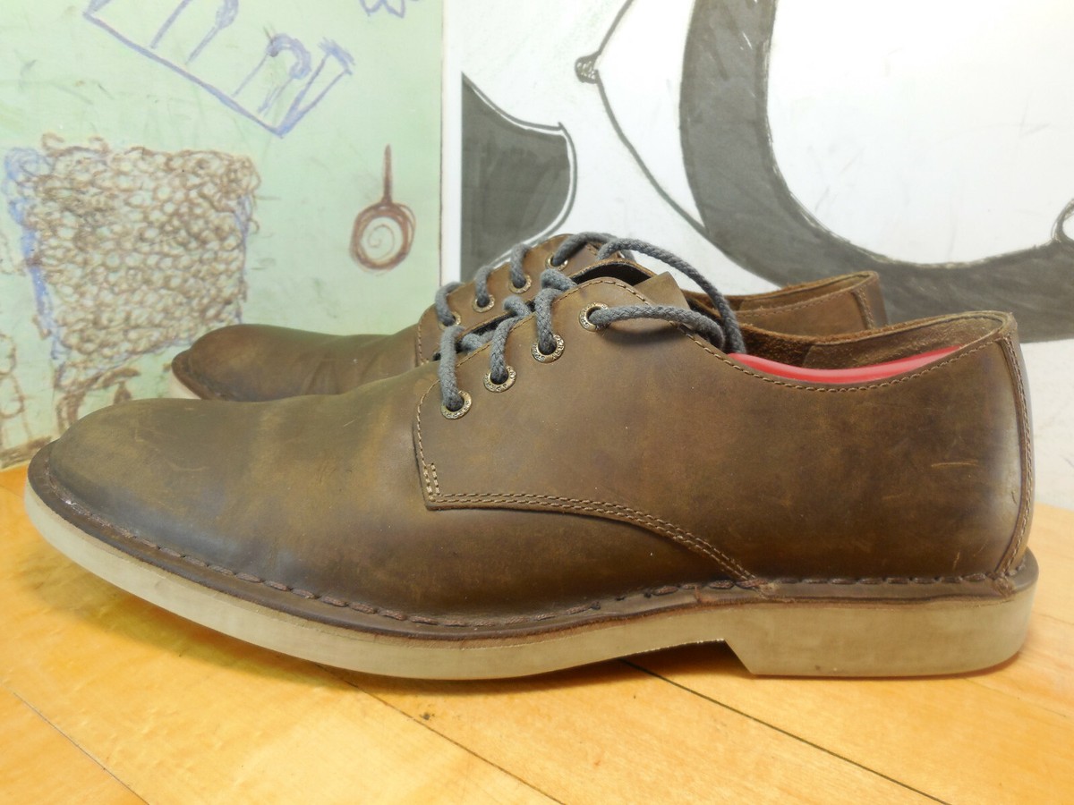 Sperry Shoes Mens 12 Brown Leather Top Sider Derby Oxford Dress Casual Comfort Hull 3 Eye Boat Shoe Dark brown | Sperry main image 3
