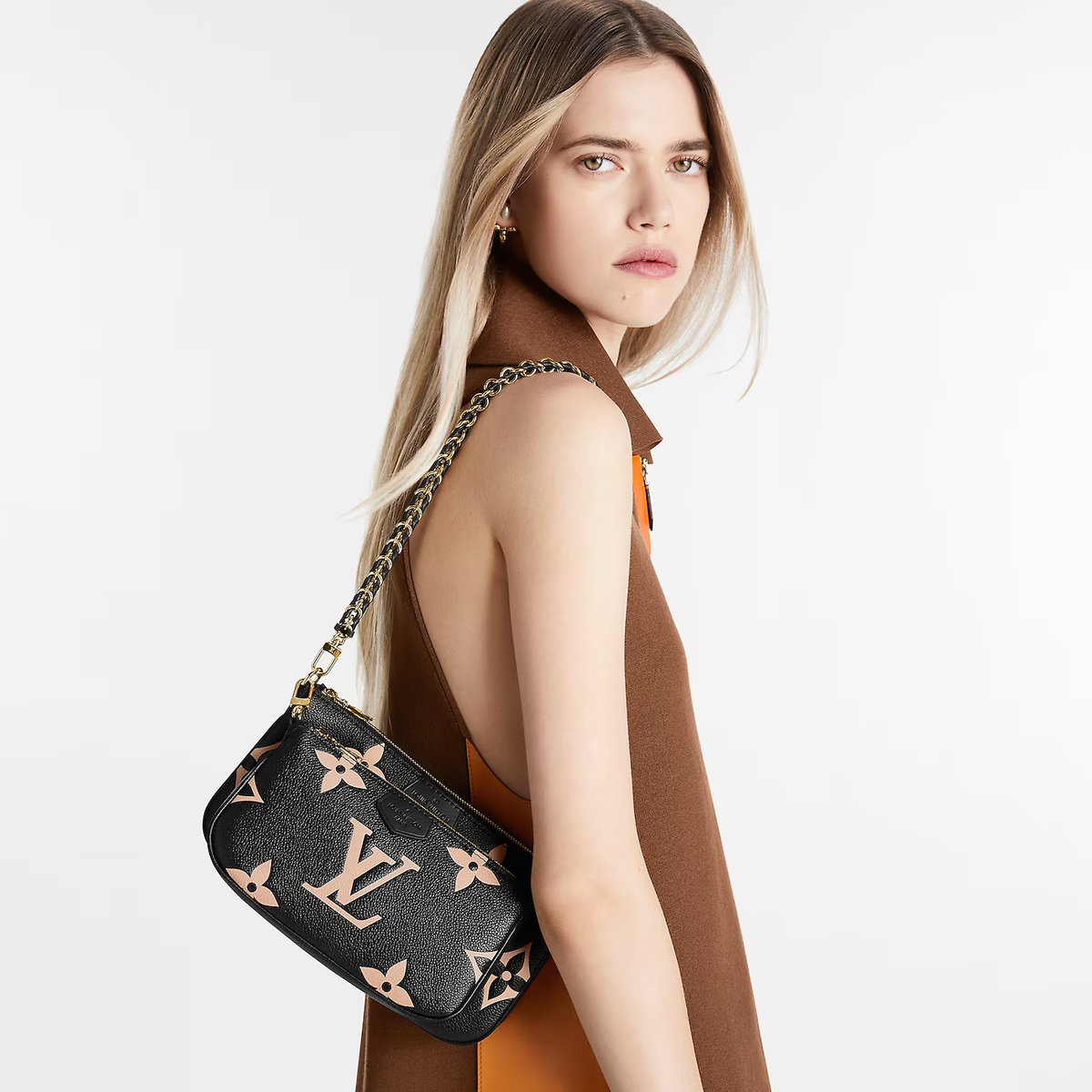 Louis Vuitton Multi Pochette Accessoires Shoulder Bag Black Louis Vuitton Multi Pochette Accessoires Shoulder Bag Black