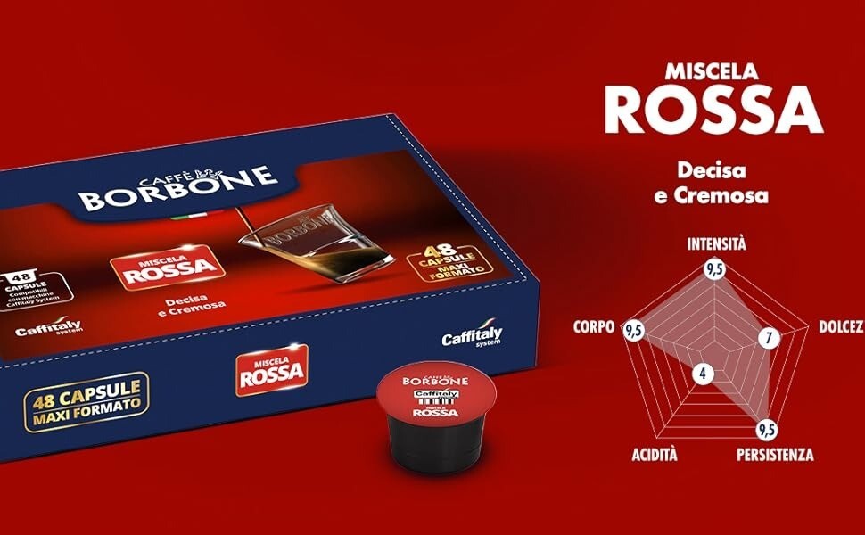 96 No 100 Cialde Capsule Caffè Caffitaly®* - Miscela ROSSA Red - Foto 9