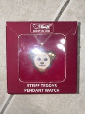 STEIFF Teddy Pendant Watch, EAN 606663-Rose Gold- Plastic Box  Covering