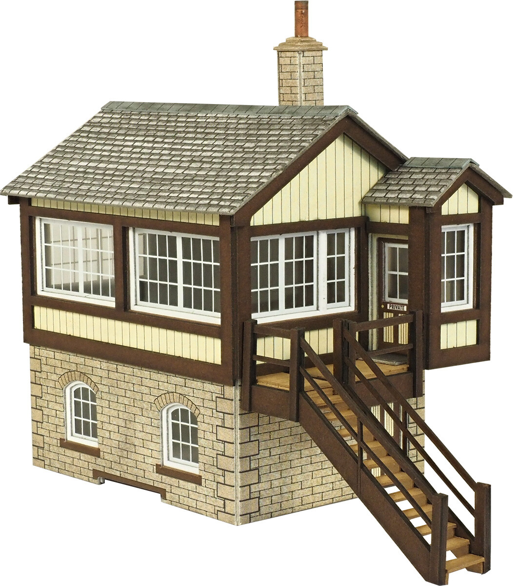 Metcalfe PO330 OO Gauge GWR Signal Box Card Kit