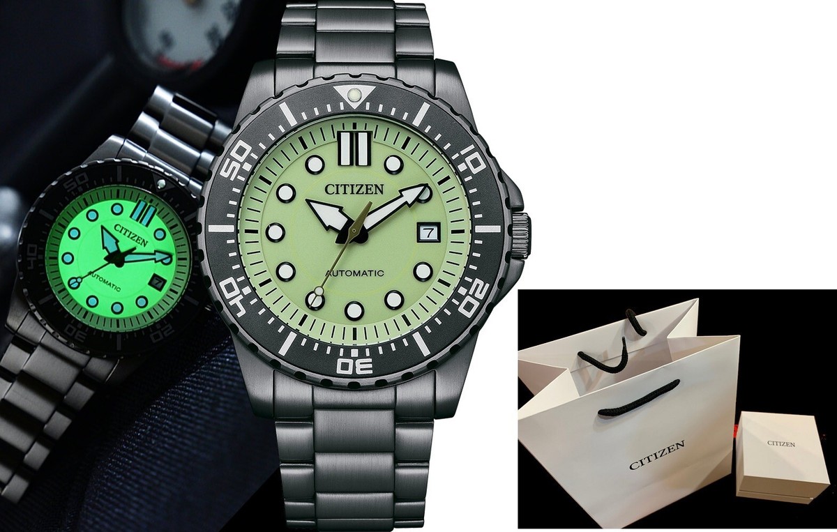 置時計 CITIZEN Citizen NJ0177-84X Ø 43mm chrono automatic eco-drive date Luminous