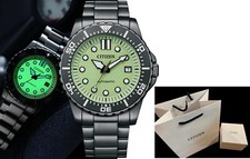 Citizen NJ0177-84X 43mm chrono automatic eco-drive date Luminous Dial w/box