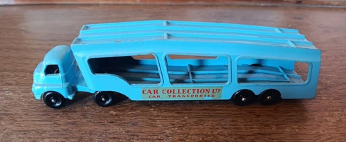 Vintage LESNEY Matchbox Blue CAR TRANSPORTER Accessory Pack No 2 BPW Blue Hauler