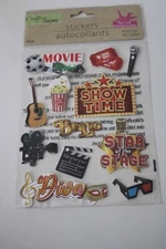 Crafter's Square Paper Craft Pop-Up 12PC Movie Night Bravo Popcorn Scrapbooking