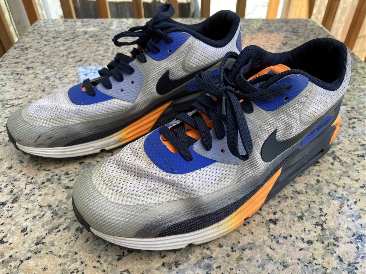 Nike Max Lunar 90 C3.0 Blue White Athletic Shoes US 10.5 631744-104 | eBay