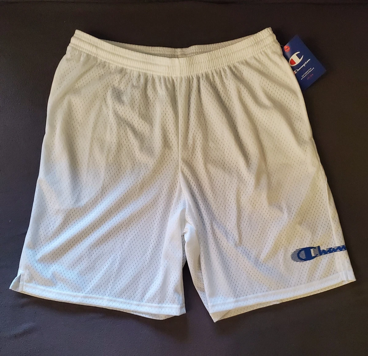 Champion Men s Classic AOP Mesh Shorts Color White Size L eBay