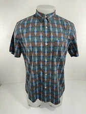 A.P.C. APC Madame Rue Paris - Geometric Mens M Shirt - EXCELLENT