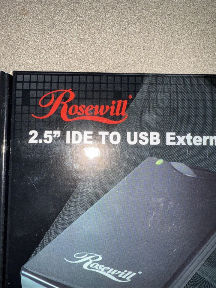 Caja externa Rosewill RX234 2,5" IDE a USB - Caja abierta Foto 2 de 4