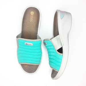 teal color sandals