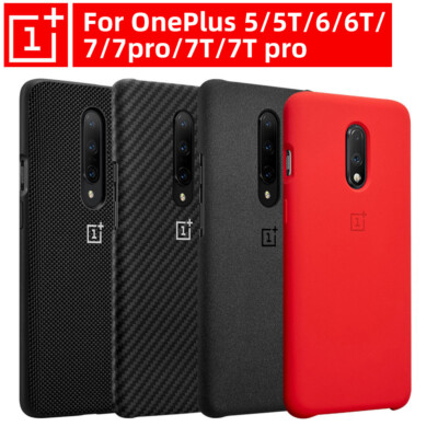 Original OnePlus 9 Pro 8T 7T 7 8 Pro 6T 6 Sandstone Nylon Bumper Back Cover Case