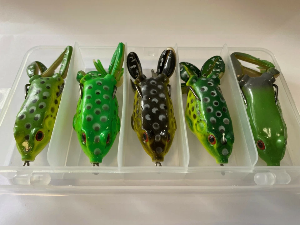 Spinning Frosch Frog Gummifrosch Wobbler Hecht Zander Wels Raubfisch Kunst Köder - Bild 2 von 4
