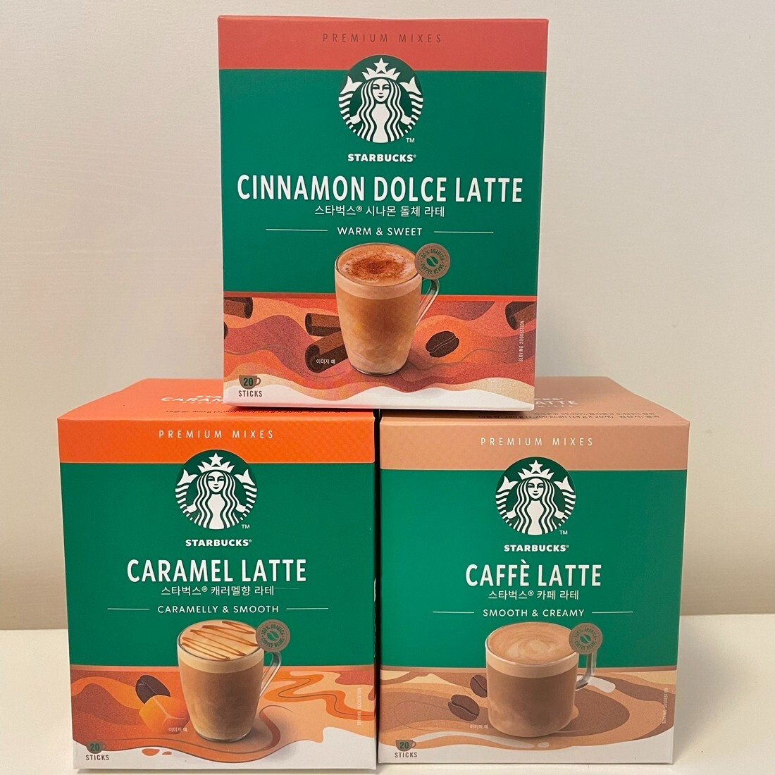 STARBUCKS Coffee Cinnamon Dolce Caramel Cafe Latte 20 PacketsⅩ3