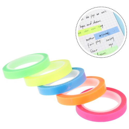 10 Rolls Transparent Waterproof Tape Page Markers Tabs