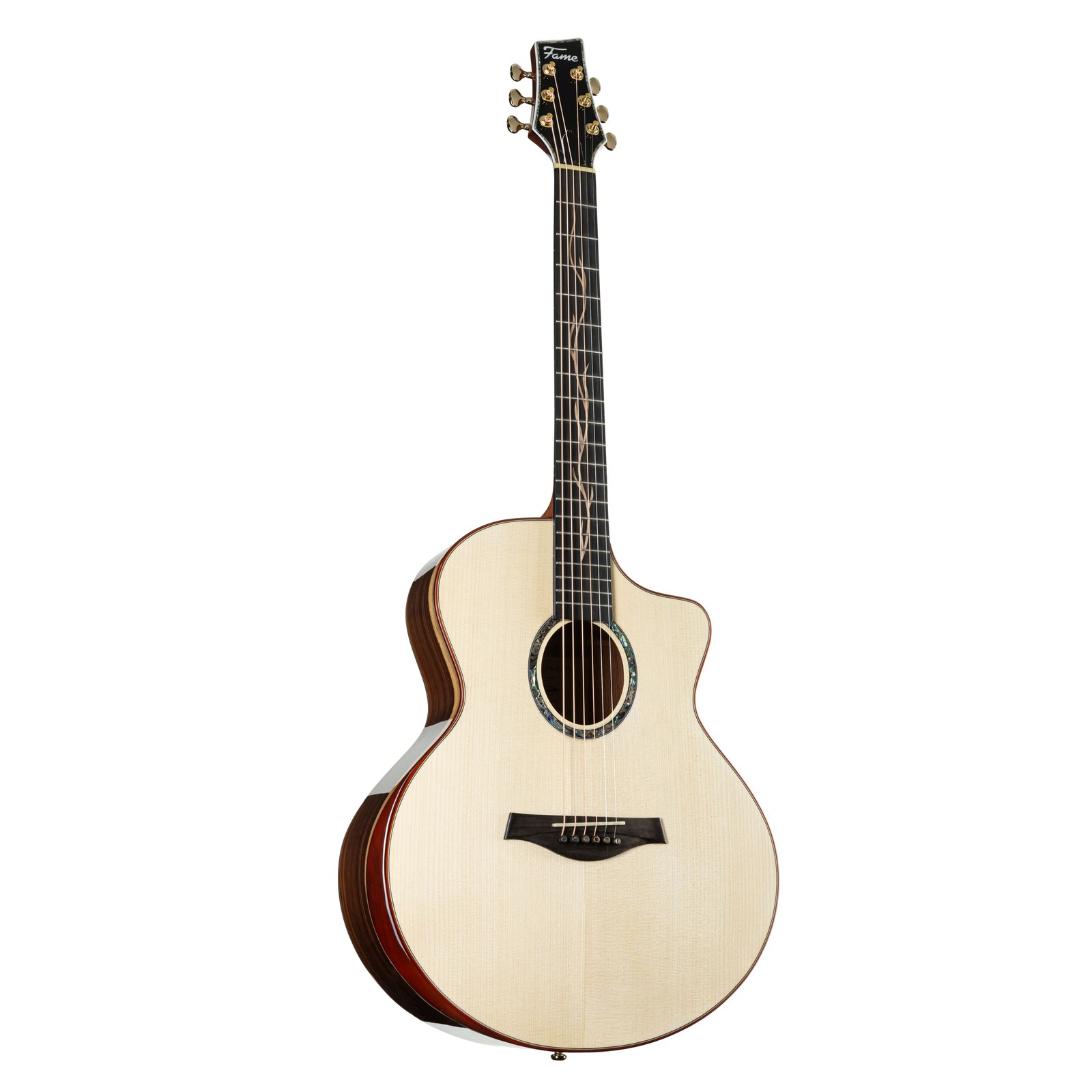 Artist Pro Custom Elektroakustische Westerngitarre Massiv Fichtendecke Santos 167390₽