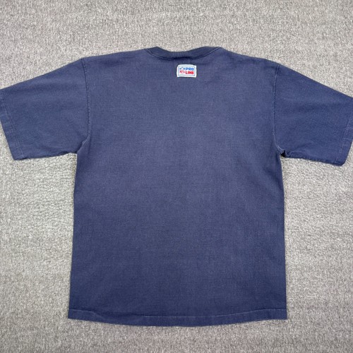 Camiseta deportiva vintage con logotipo de los Denver Broncos para hombre grande azul fútbol americano NFL Y2K - Imagen 4 de 7