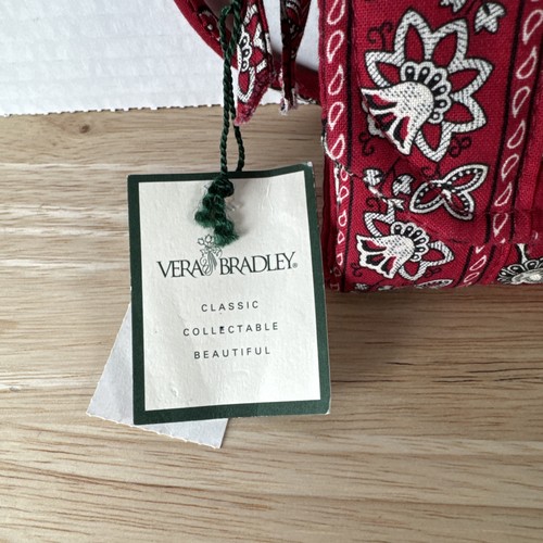 Vera Bradley Retired Red Bandana Paisley Print Crossbody/wallet - NWT - Picture 3 of 10