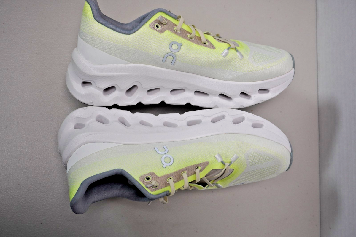 On Cloudsurfer CloudTec Phase Running Shoes Lime White Size 7.5