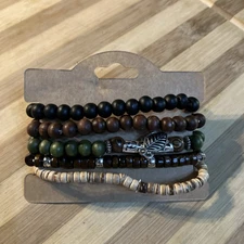 Boho Punk Wrist Charm Bracelet 5PC Men/Women, Teens 