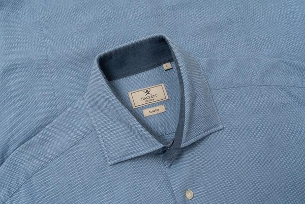 Men Hackett Shirt Blue Cotton 40 /L / 48 #1SH3