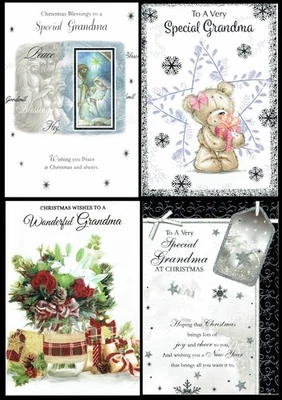 POPPY HILL/STARLIGHT ETC GRANDMA CHRISTMAS CARD ~ Quality Cards CHOICE of DESIGN