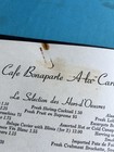 Cafe Bonaparte Vintage Menu — photo 7