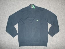 LL BEAN NEW! 287737 MENS XL TALL DARK BLUE 1/4 ZIP RIBBED CABIN SWEATER       