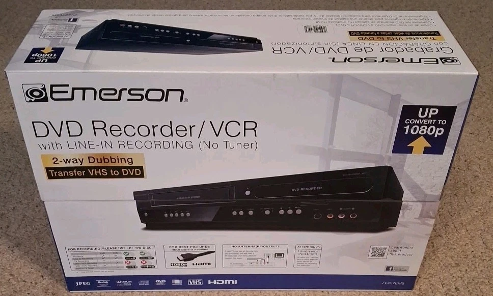 DVD/VHSコンボデッキ ブラック Black VCR DVD & Blu-ray Players for sale | eBay