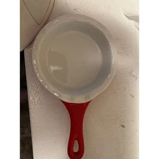 Modern Gourmet Foods Red Stoneware Ramekin Baking Dish with Handle Oven Safe