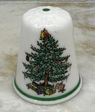 Vintage Original SPODE Christmas Tree THIMBLE Fine Bone China ENGLAND EUC