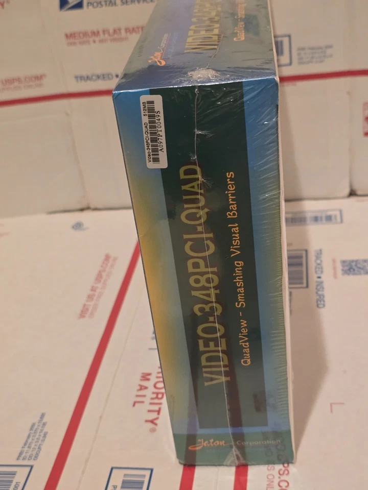 Jaton VIDEO-348PCI-Quad GeForce 6200 PCI 1GB 4×VGA QuadView GPU NEW Sealed - Image 3 of 4