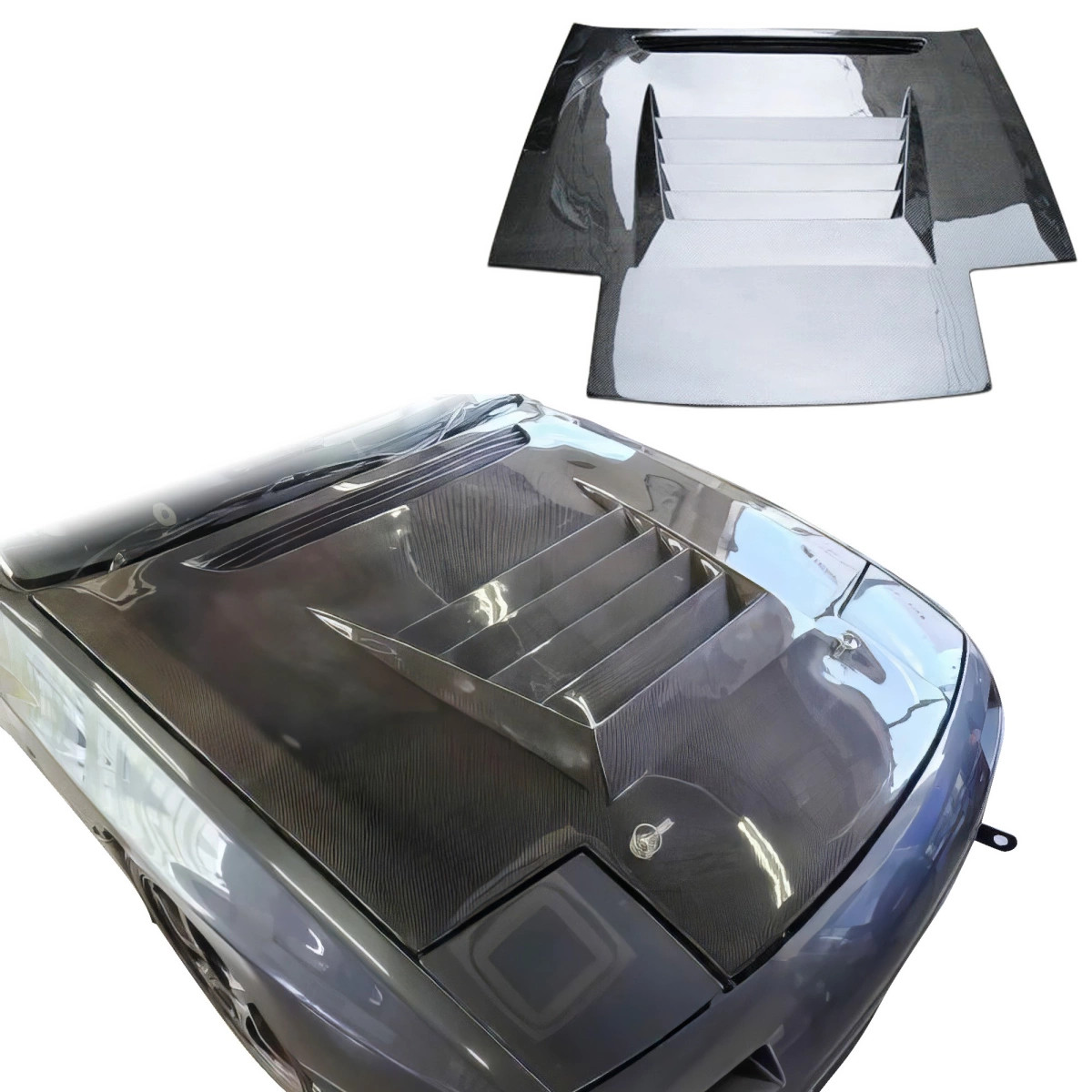 ModeloDrive Carbon Fiber DMA D1 Hood (FC3S) for RX-7 Mazda 86-92