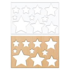 Star Router Template Acrylic, Woodworking Drawing Inlay Charcuterie Board Jig
