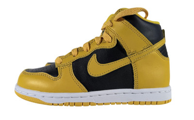 Nike Dunk High SP (PS) Black-Varsity Maize Yellow Size 12c [DC9053-002]
