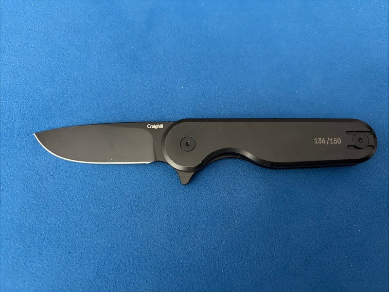 CRAIGHILL - ROOK KNIFE V2 - Vapor Black 136/150 Limited Edition