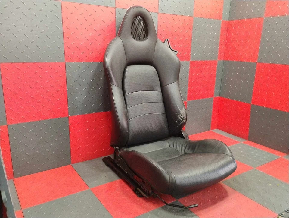 00-05 Honda S2000 AP1 AP2 левый водитель ручной кожаный сиденье (черный) * износ * - Изображение 3 из 4