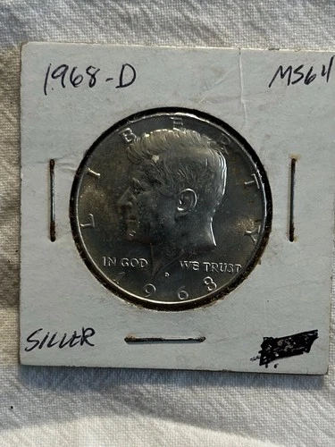 1968 Kennedy Half Dollar MS64, Nice!