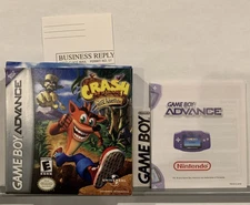 Crash Bandicoot: The Huge Adventure (Nintendo Game Boy Advance) NO Game Box ONLY