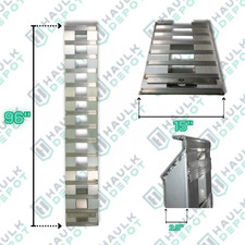 Pair of 96X15 10000 LBS Aluminum Trailer Ramp...