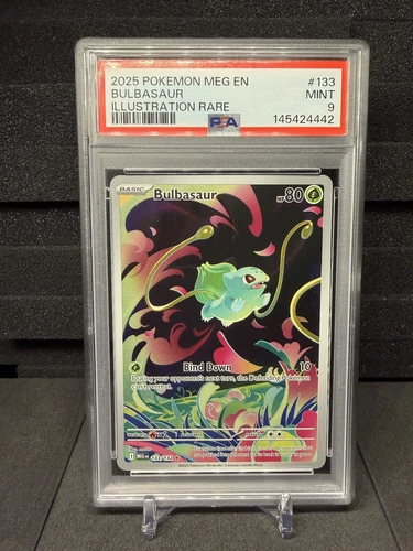 2025 | Pokémon Mega Evolution | Bulbasaur Illustration Rare | 133/132 | PSA 9