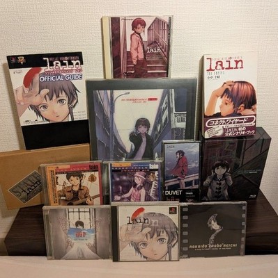 Serial Experiments Lain Collection PS1 Game Blu-ray Art Book CD BOA Duvet Japan