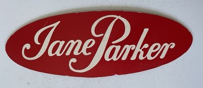 Vintage JANE PARKER Bakery Cardboard Ad Sign A&P Grocery Store Bread