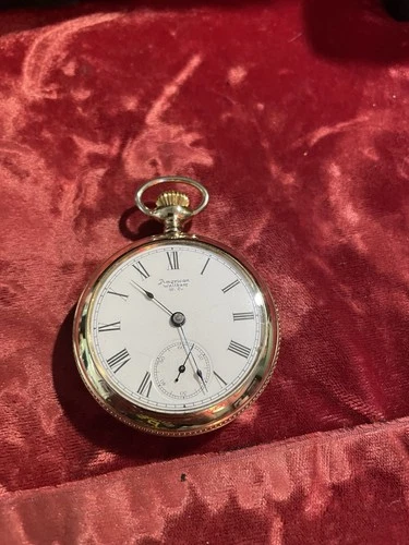 American Waltham  18s Pocket Watch for Repair Gold Plated 5096773 movement