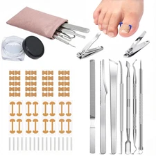 Ingrown Toenail Corrector Kit with File & Lift Tools, Professional Pedicure Care
