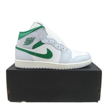 Size 11 - Air Jordan 1 Mid Summit White Lucky Green for sale
