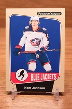2024-25 Parkhurst Champions Base Beige #25 Kent Johnson - Columbus Blue Jackets